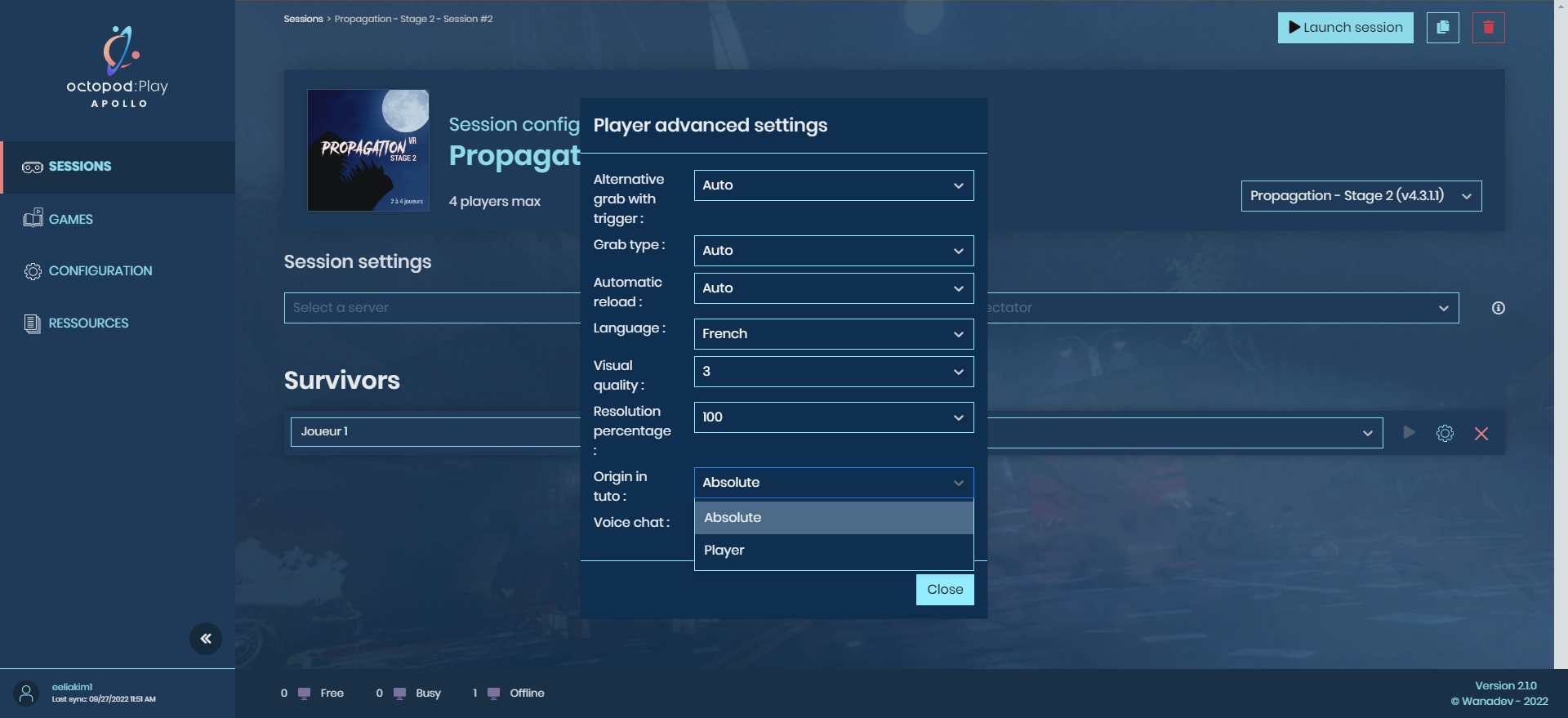 PropagationPlayerSettings