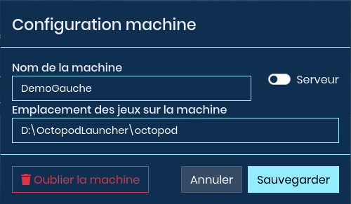 Éditer la machine pour afficher le chemin des données